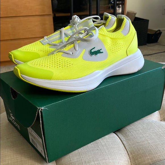 Lacoste Shoes - Lacoste Bright Yellow Athletic Shoes